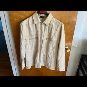 Fendi monogram beige lightweight shacket sz IT 46 / US XL